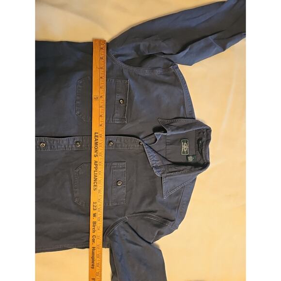 G.H. Bass & Co Mens Shirt M Denim Button Front Gray Hunting Outdoors - Picture 3 of 6